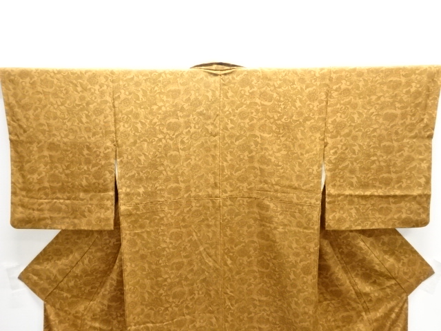  花唐草模様小紋着物